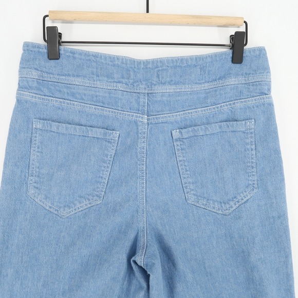 Pilcro Anthropologie Jeans Womens 30 Blue Wide Leg Denim High Rise Trouser - Picture 4 of 10